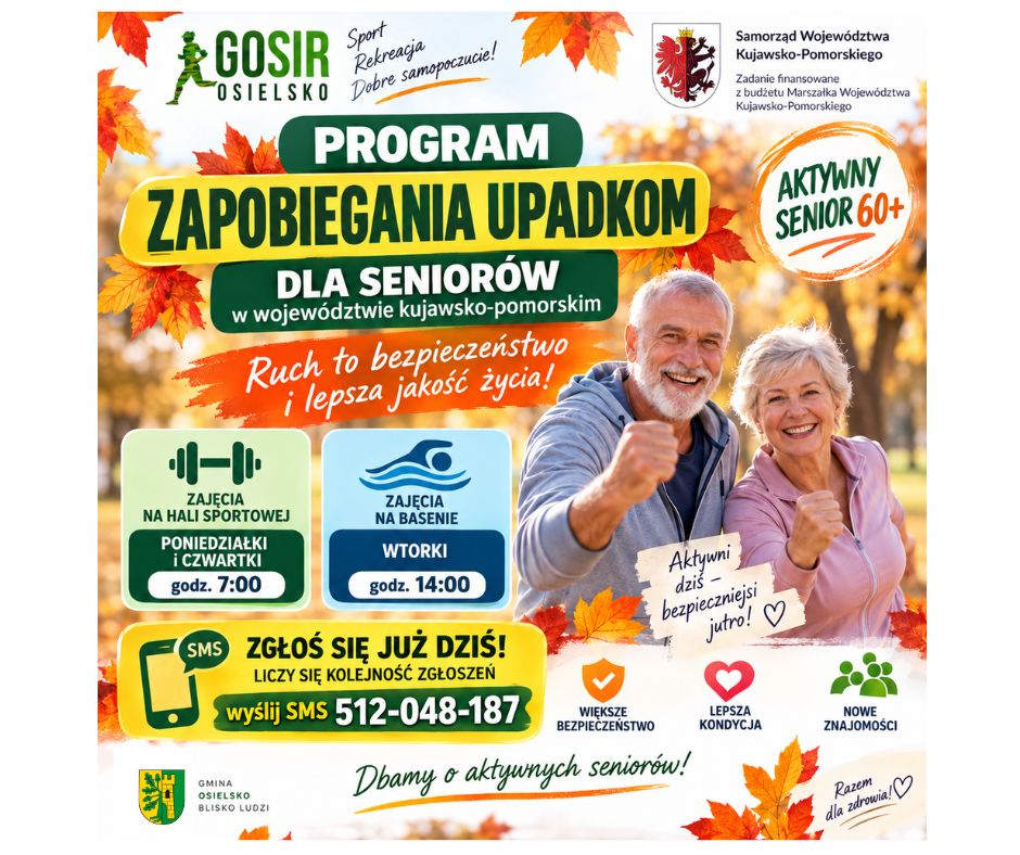 Program zapobiegania upadkom. AKTYWNY SENIOR 60+